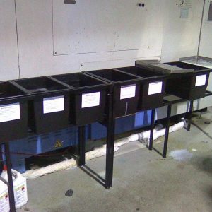 Nickel free 20 litre tanks, chemicals to fill, frame and baskets (Water based oil 925)