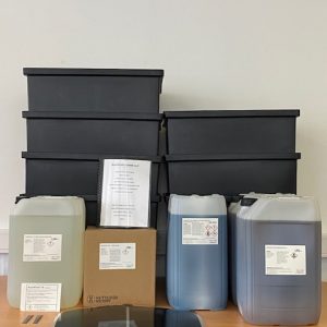 50 litre tanks and chemicals to fill (Dewatering oil 833)
