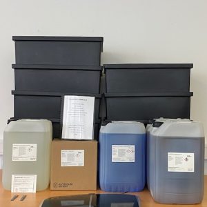 Nickel Free 50 litre tanks and chemicals to fill (Dewatering oil 833)